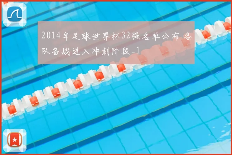 2014年足球世界杯32强名单公布 各队备战进入冲刺阶段_1